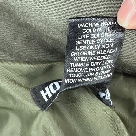 HOT TOPIC Skull Lace Military Jacket Green Gothic Punk Grunge Utility Coat. M - Picture 13 of 13